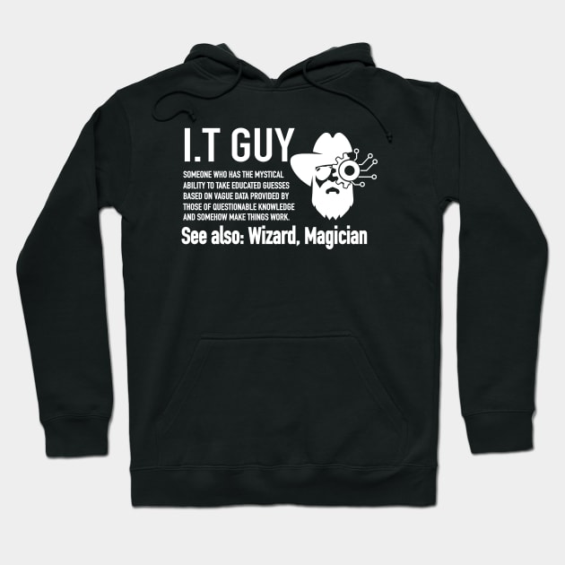 It Guy Definition Funny Computer Nerd Hoodie by Crazyshirtgifts